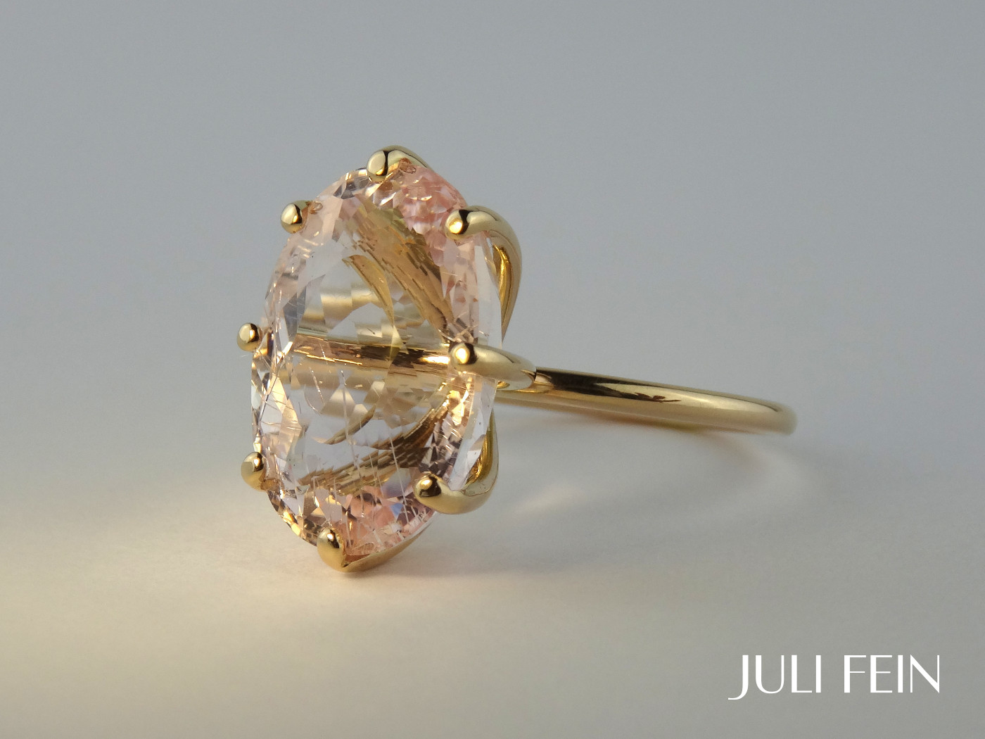 Kunzite gold ring clearance