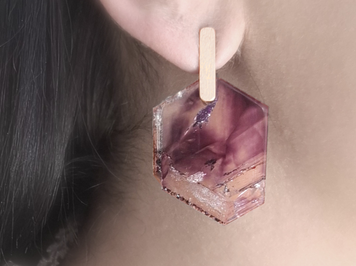 Alternative view of Amethyst Ohrschmuck PUR