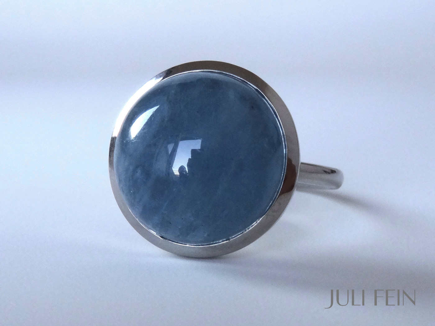 Aquamarin Cabouchon Ring MARA – Bild 3