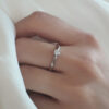 Solitaire Brillantring Claire Weissgold