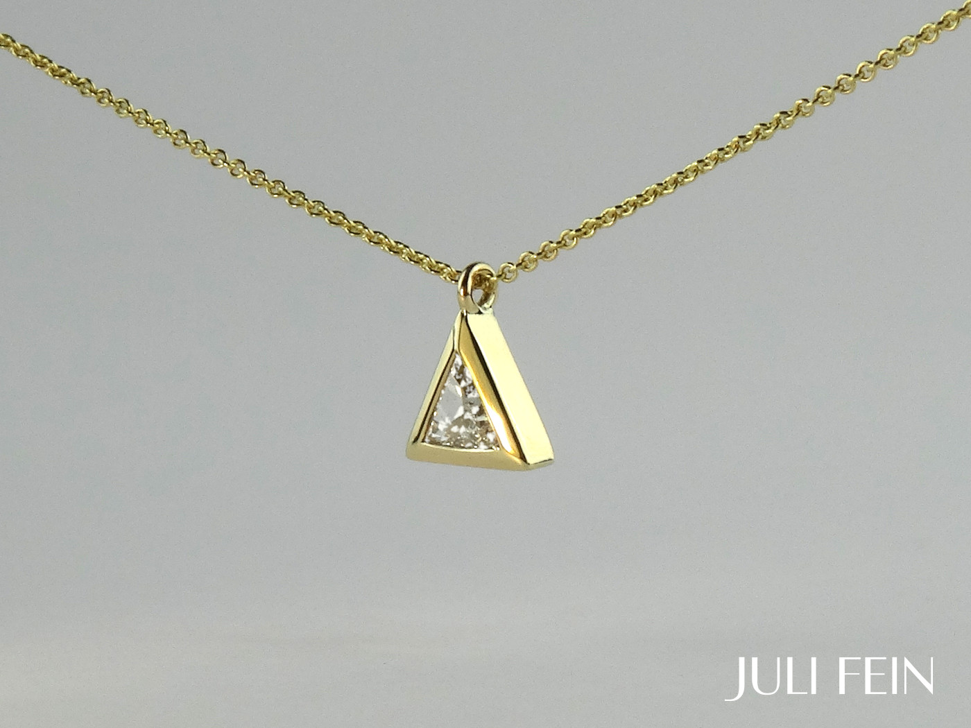 Diamant Dreieck Halskette LIVIA – Bild 3