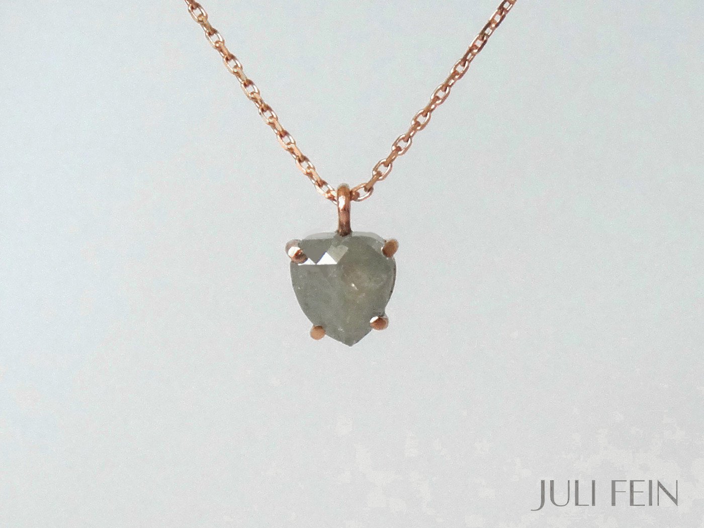 Alternative view of Diamant Herz Halskette AMELIE