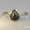 Schwarzer Diamant Ring