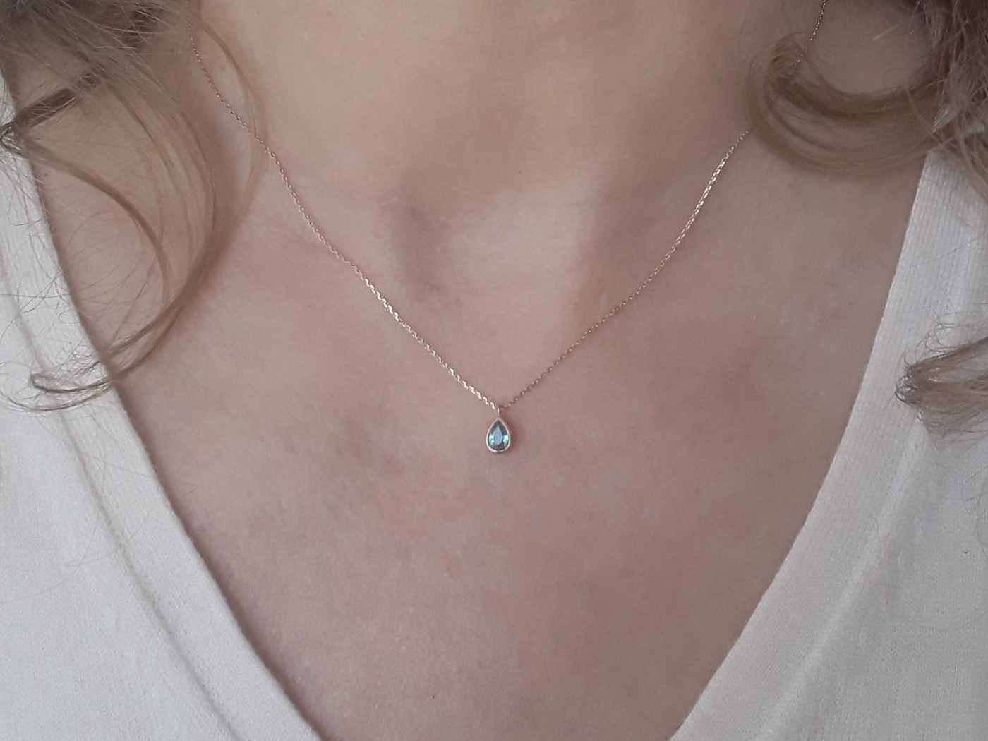 Alternative view of Paraiba Turmalin Halskette MAREN