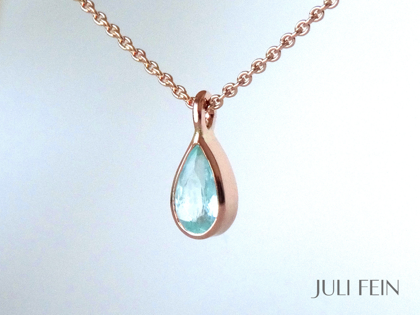 Alternative view of Paraiba Turmalin Halskette MAREN