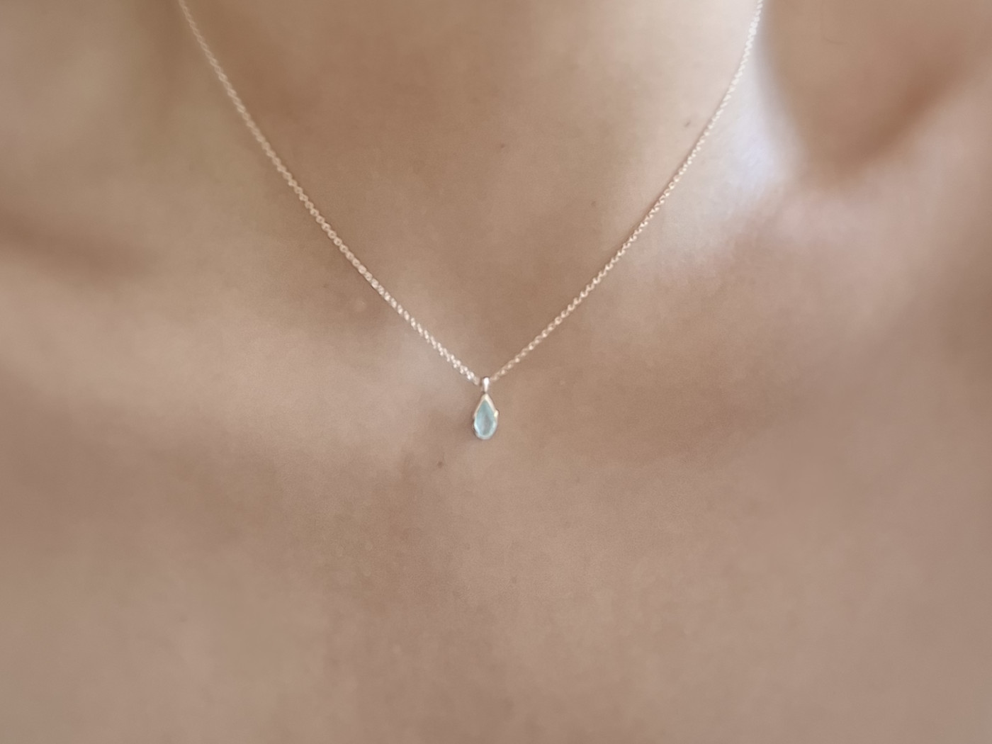 Paraiba Turmalin Halskette MAREN – Bild 3