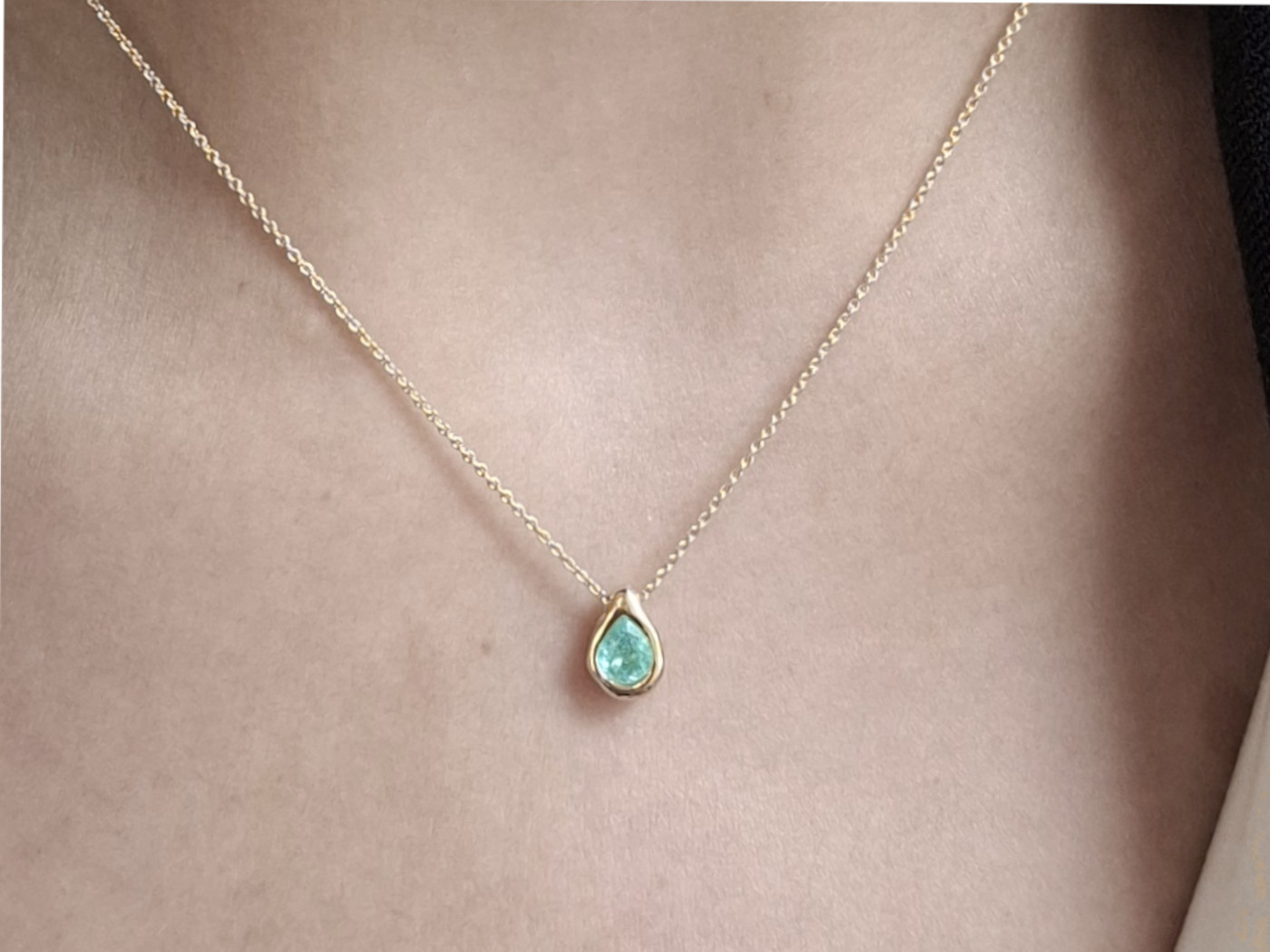 Paraiba Turmalin Halskette LAGUNA