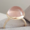 Rosenquarz Ring Gold